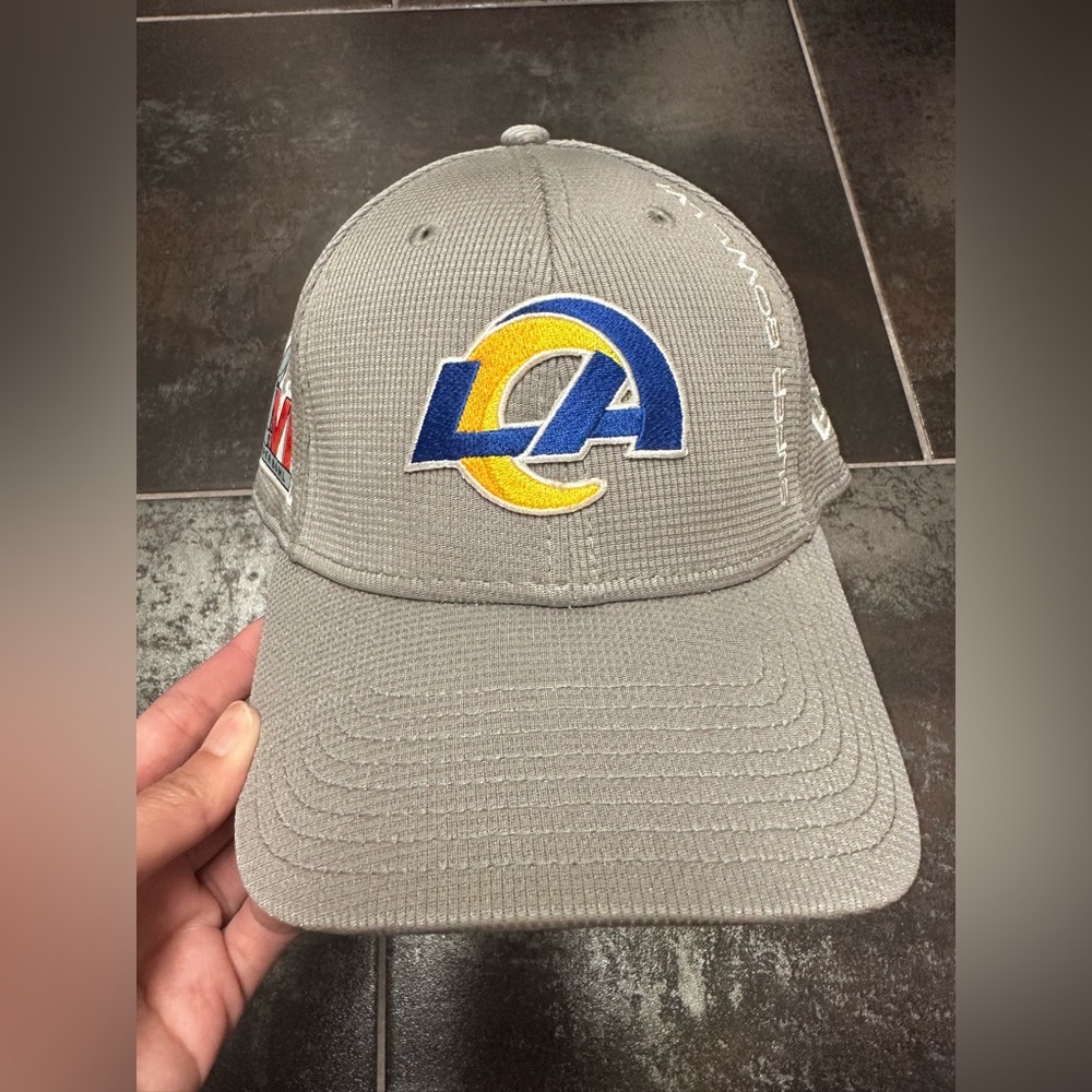 HT19 New Era Official Super Bowl 56 LVI Los Angeles Rams 9FORTY Snapback Hat